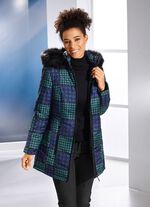 Jacke mit Hahnentritt-Dessin 