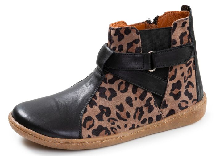 Gemini, trendige Damen-Barfu&szlig;schuhe, Weite G, mit herausnehmbarem Fu&szlig;bett SCHWARZ-TAUPE