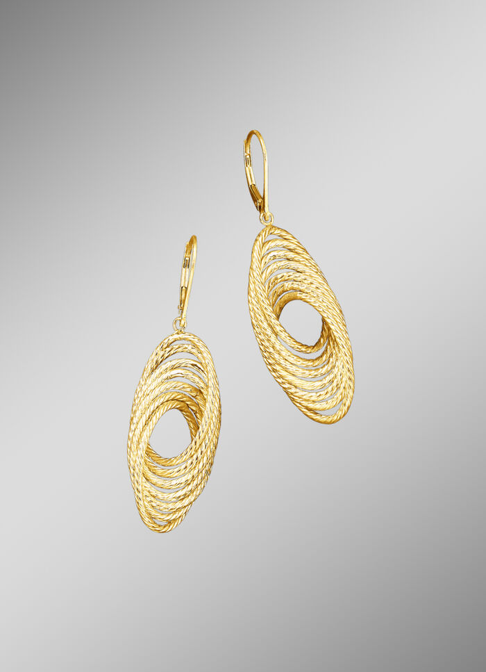 Ohrringe mit Brillantstruktur 