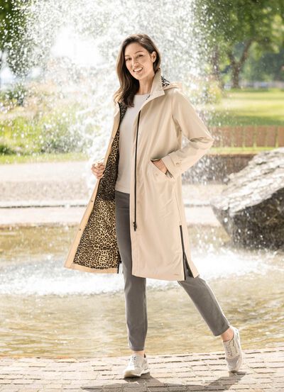 Mantel in leichter A-Linie 