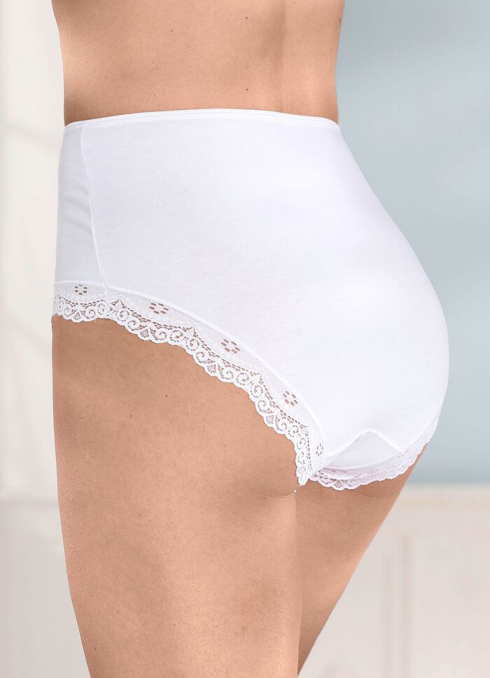 Viererpack Slips mit Elastikspitze 