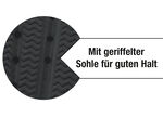 Wolken-Slipper relaxvital mit geriffelter Sohle SCHWARZ