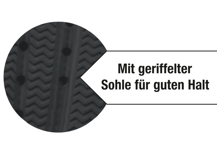 Wolken-Slipper relaxvital mit geriffelter Sohle SCHWARZ