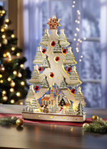 Stimmungsvoller Schwibbogen aus Holz 