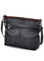 Laurina, Tasche, Damen, mit verstellbarem Umh&auml;ngeriemen SCHWARZ-MARONE