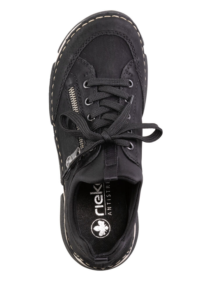 Rieker Sneaker aus schattiertem Synthetik und Textil SCHWARZ