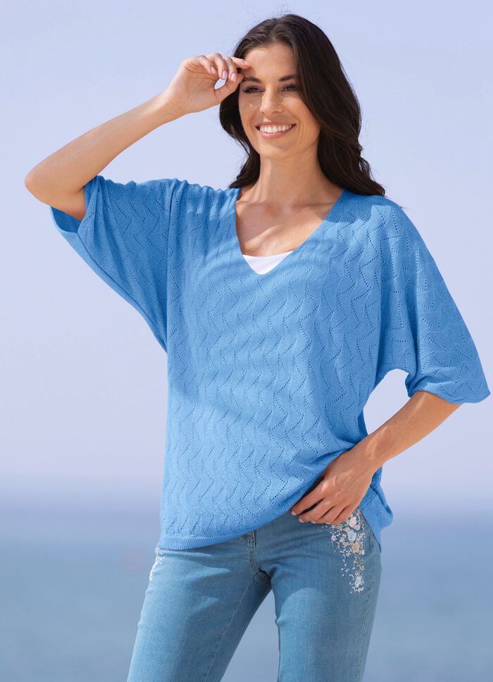 Pullover in sehr weicher Qualit&auml;t BLEU