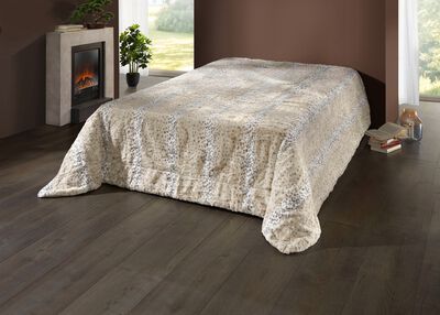 Tagesdecke aus flauschigem Fellimitat 
