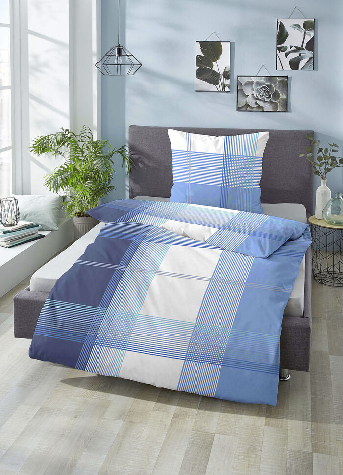 Bettwäsche-Garnitur Made in Germany BLAU