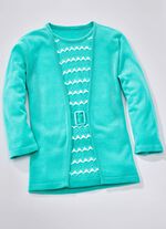 Pullover in Twinset-Optik AQUA-WEISS