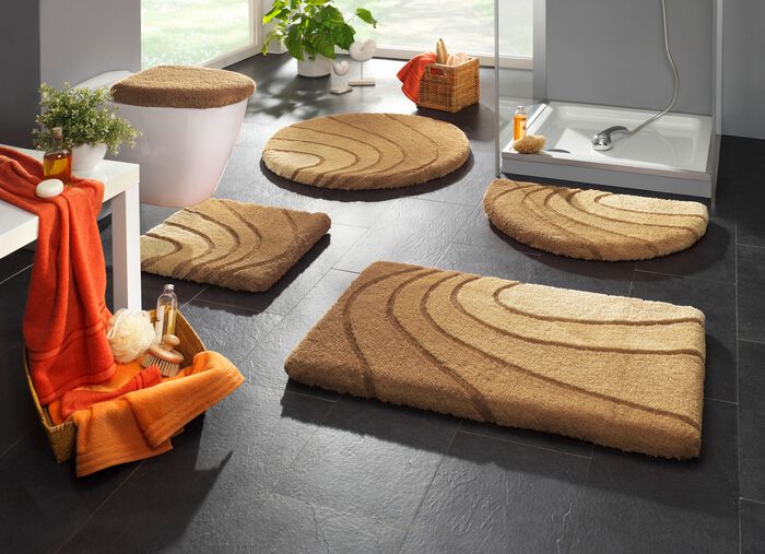 Badgarnitur von Kleine Wolke mit rutschhemmender Rückseite BEIGE