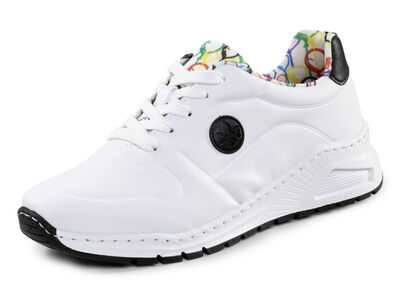 Rieker, stylische Damen-Sneaker, Weite H, mit herausnehmbarem Fußbett 