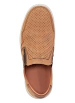 GINO GALANTE Slipper aus luftig perforiertem Rind-Nubukleder 