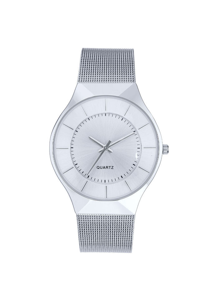 Quartz-Partneruhr mit Metallgeh&auml;use 