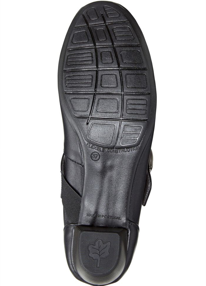 ELENA EDEN, schicke Damen-Pumps, Weite G, mit herausnehmbarem Fu&szlig;bett SCHWARZ