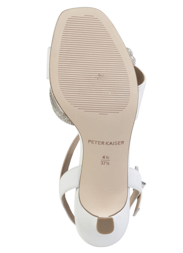Peter Kaiser Sandalette mit Glitzersteinchen WEISS
