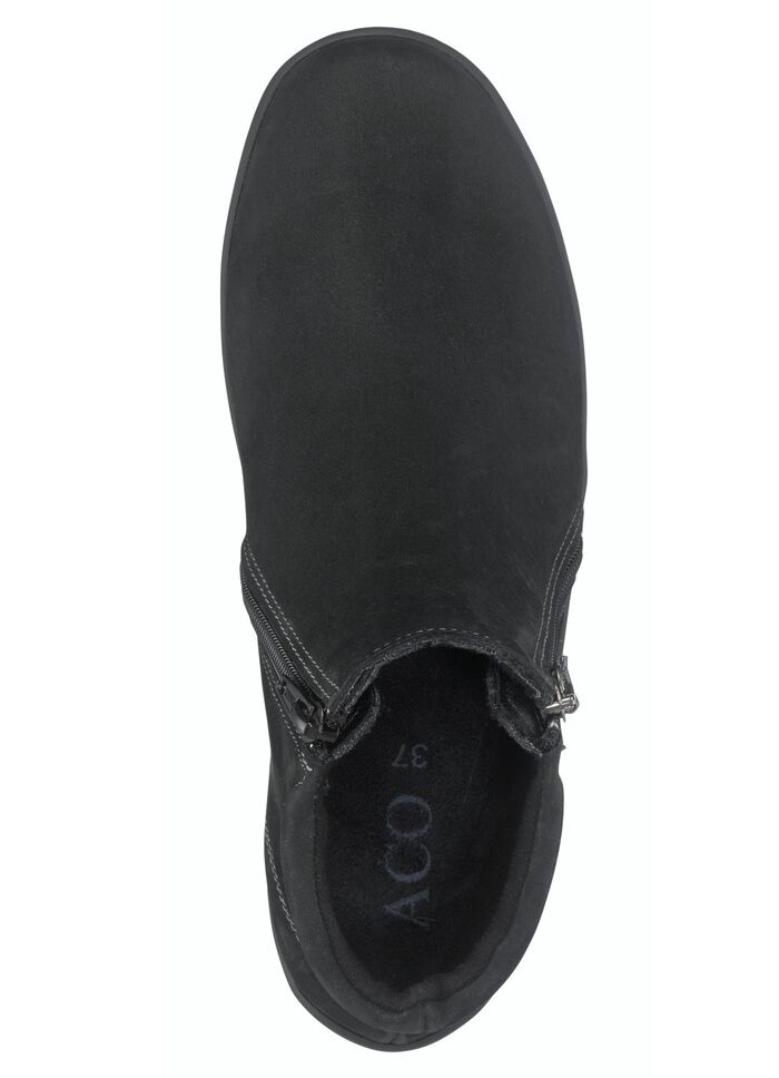 ELENA EDEN Bootie aus Nubukleder SCHWARZ