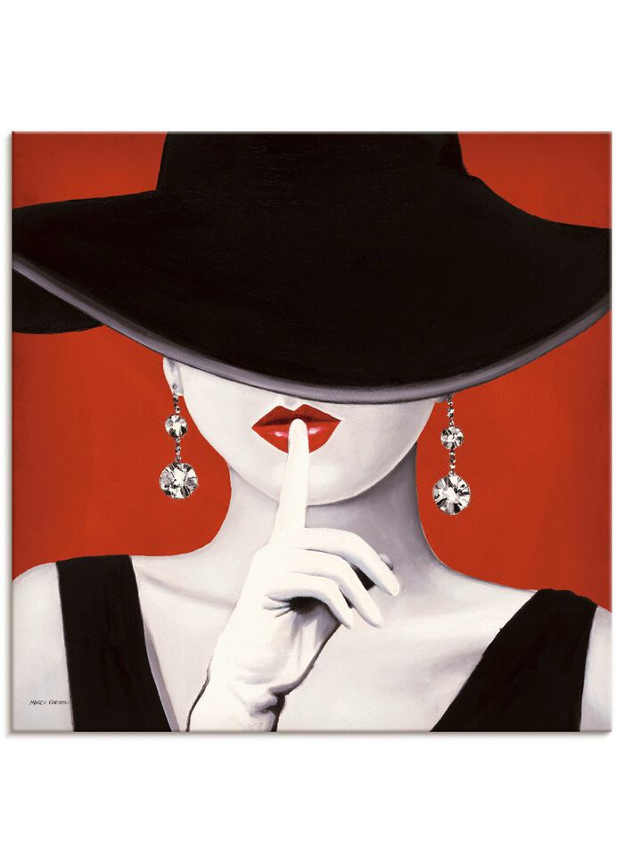 Hochwertiges Leinwandbild mit dem Titel Hut ab! 