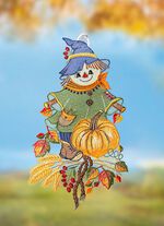 Fensterbild aus echter Plauener Spitze 