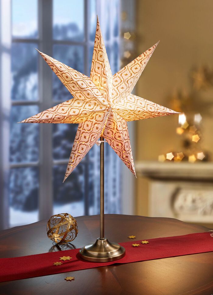 Sternleuchter aus Papier WEISS