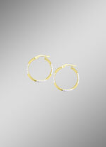 Wunderschöne diamantierte Creolen 