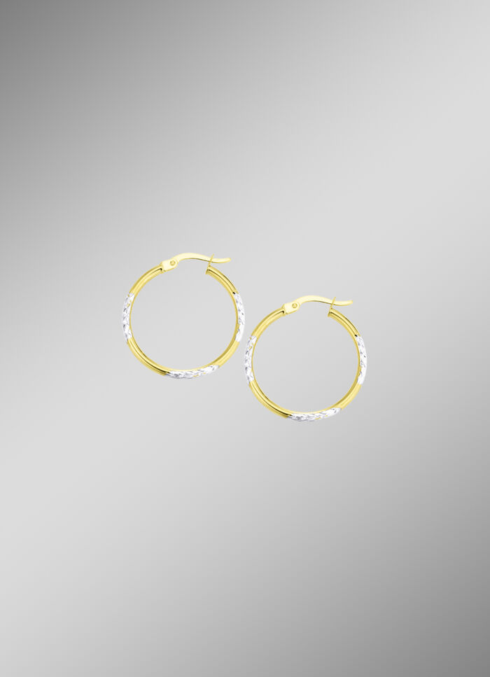 Wunderschöne diamantierte Creolen 