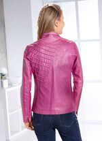 Kurzjacke aus Nappaleder-Imitat 