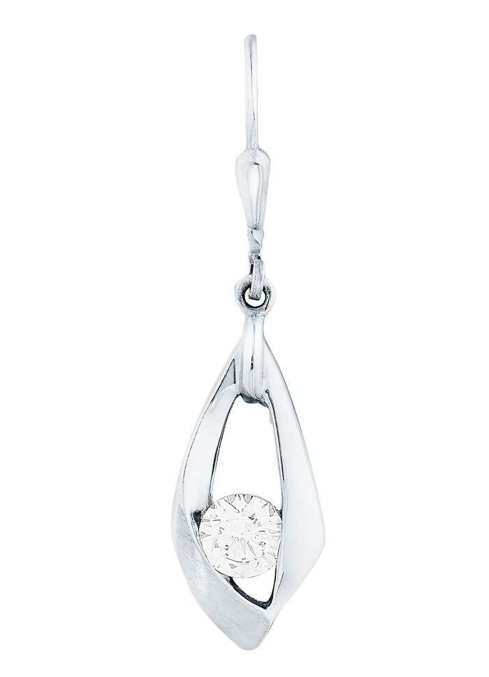 Zauberhafte Ohrringe mit synth. Zirkonia 