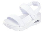 SKECHERS Sandale aus dehnbarem Textilmaterial WEISS