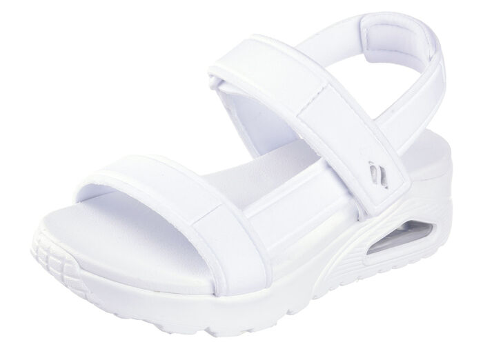 SKECHERS Sandale aus dehnbarem Textilmaterial WEISS