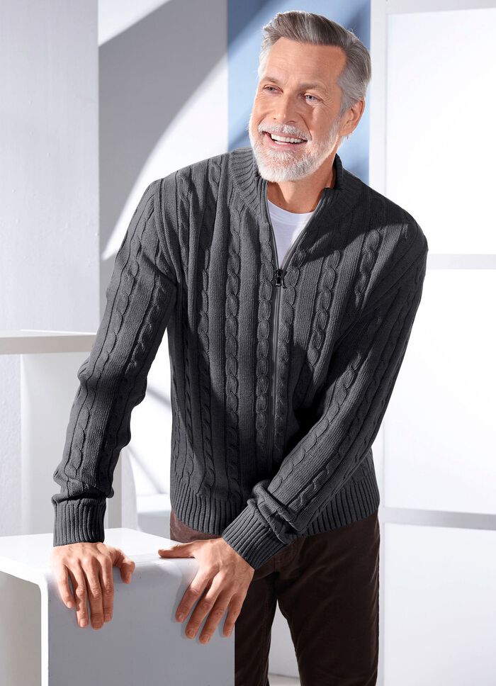 Jacke mit durchgehendem Rei&szlig;verschluss in 5 Farben 