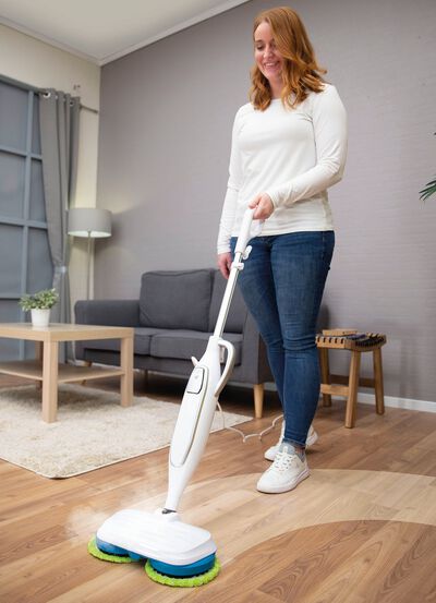 Livington SteamTwister Dampf-Rotationsmopp 