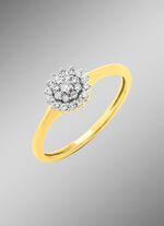 Klassischer Damenring mit Brillanten 