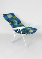 Gartenm&ouml;bel mit lackiertem Stahlrohrgestell und Federbespannung 