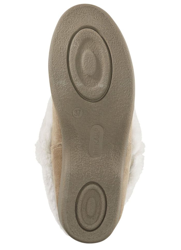 ELENA EDEN Hausschuh mit echtem Lammfellfutter 