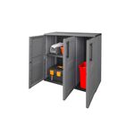 Gartenschrank mit soliden Stahlscharnieren 