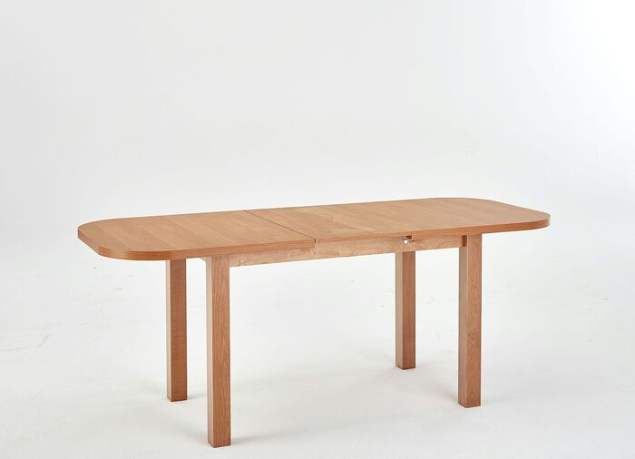 Esstisch, oval, ausziehbar ERLE