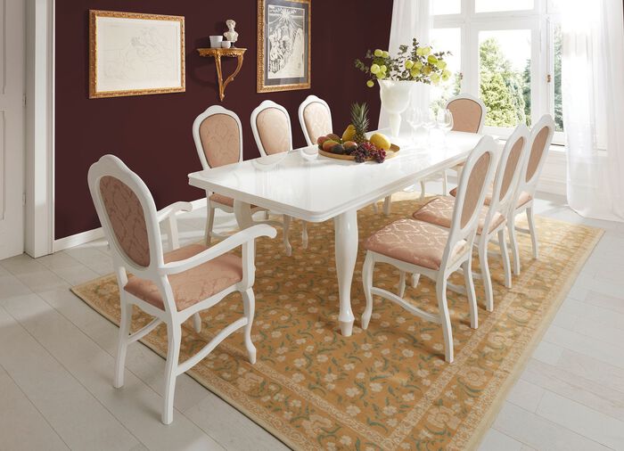 2er-Set Esszimmerst&uuml;hle WEISS-CAPPUCCINO