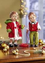 Klassik-Puppe aus dem Hause Schildkröt ROT-GRÜN