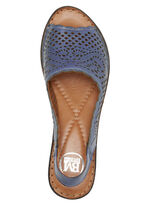 ELENA EDEN Sandalette aus luftig, perforiertem, schattiertem Rind-Nappaleder JEANS