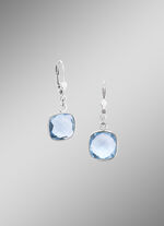 Sch&ouml;ne Ohrringe mit beh. Blautopas 