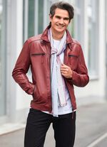 Lederkurzjacke mit zwei Innentaschen 