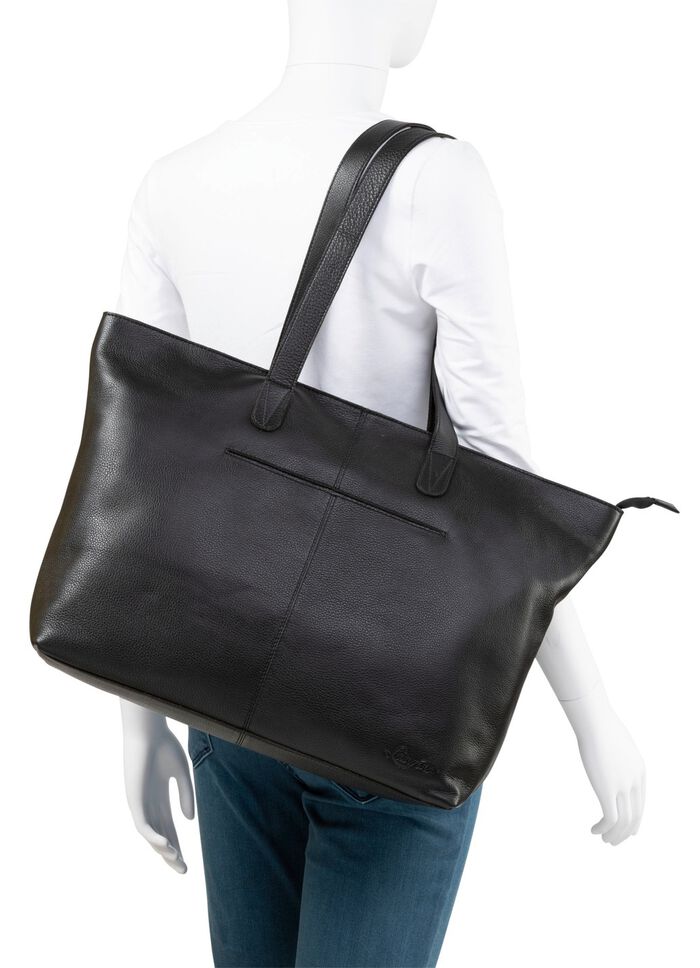 Laurina, Tasche, Damen, aus Leder SCHWARZ