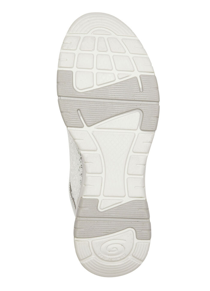 ELENA EDEN Sneaker mit Schnürung WEISS-SILBER