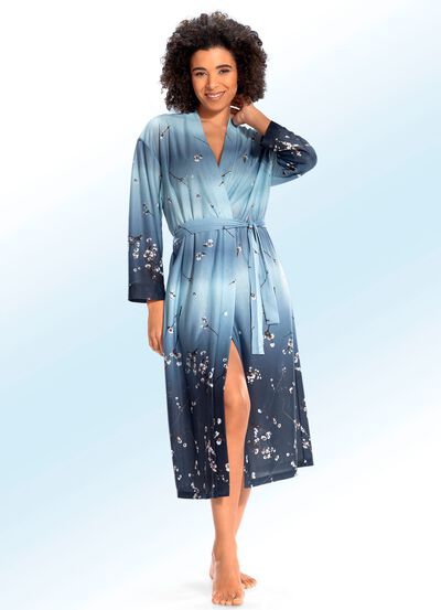 Hausmantel in Kimono-Form 