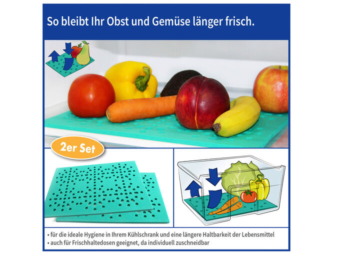 K&uuml;hlschrank-Unterlage  2er-Set 