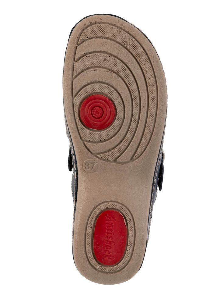 ELENA EDEN, sommerliche Damen-Clogs, Weite G, mit verstellbarer Schlie&szlig;e 