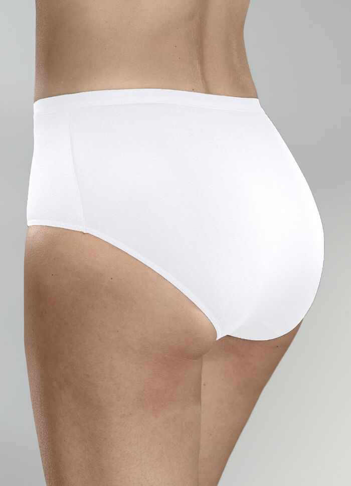 Dreierpack Schiesser Slips mit flachen Abschlüssen WEISS