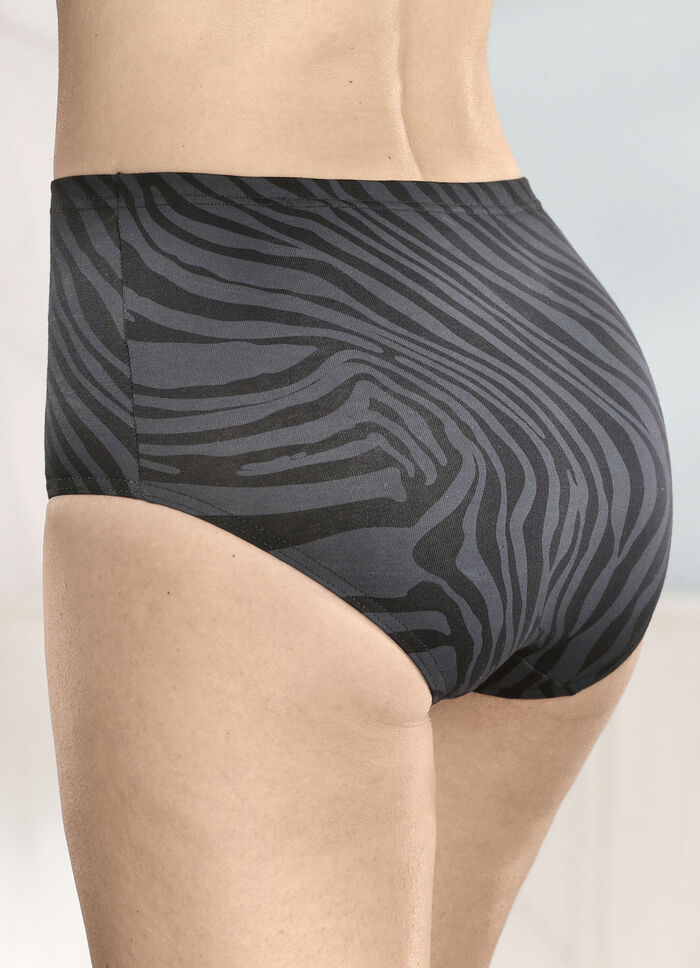 brio lingerie Viererpack Slips mit Druckdessin 