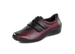 ELENA EDEN Slipper aus Nappaleder BORDEAUX-SCHWARZ